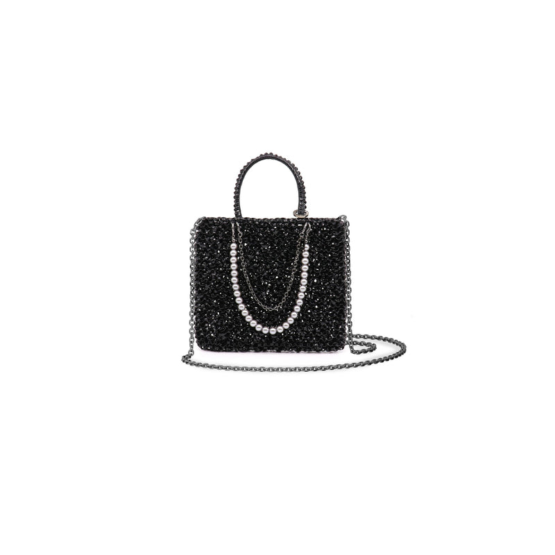 ANTEPRIMA_WIREBAG_30TH_ANNIVERSARY_PB23FSS0PH_Crossbody_Bag_black_with_Pearl_Chain