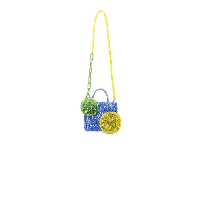 BEA BONGIASCA STANDARD MINIATURA Blu_Chiaro_Verde_Chiaro_Senape